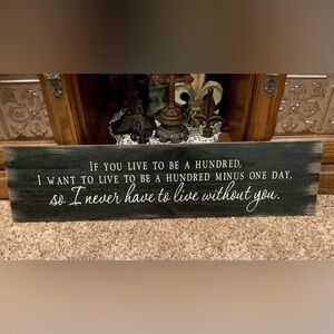 Inspirational Black & White Wall Sign farmhouse wedding decor or gift